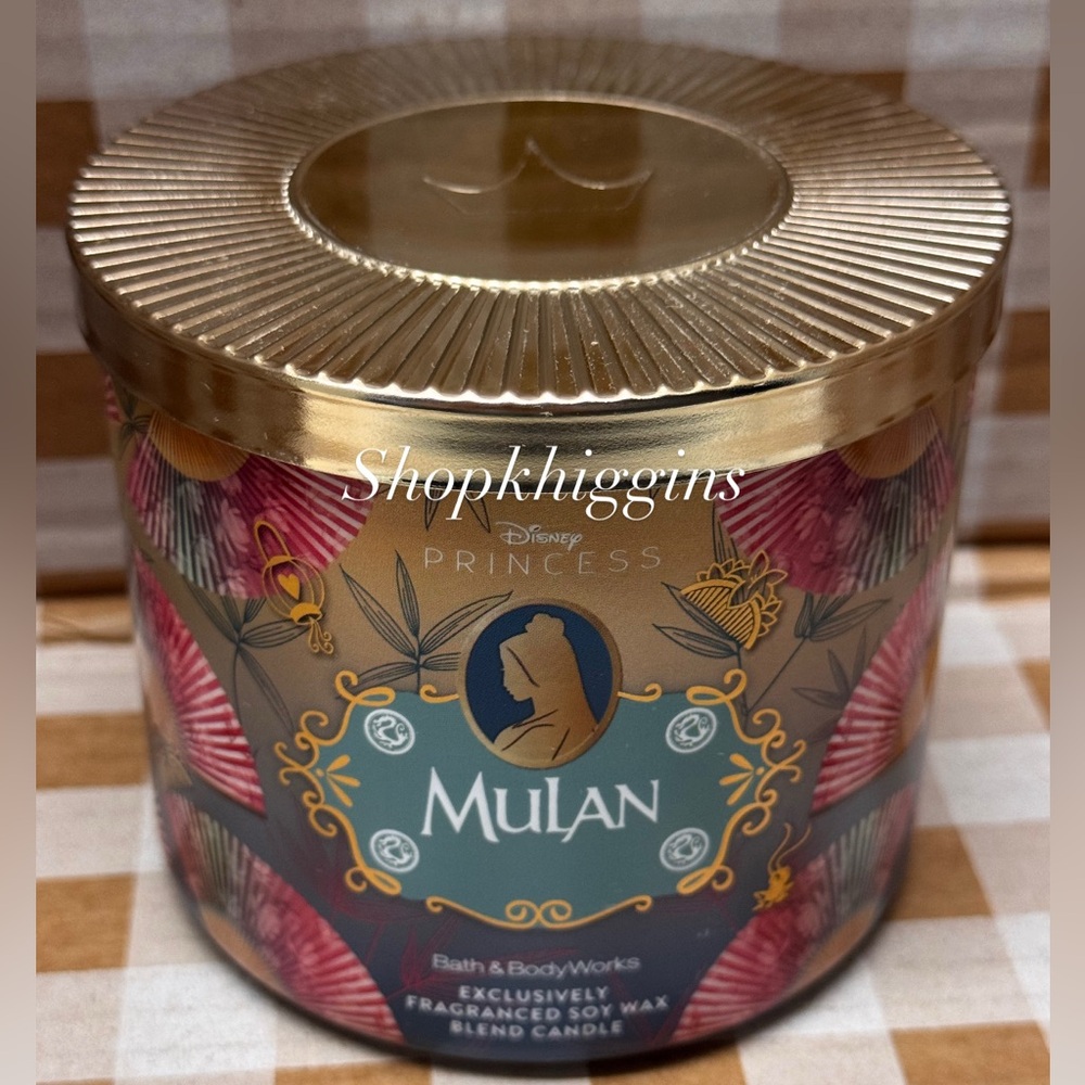 NEW B&BW Disney Princess Mulan 3 wick candle Limited Edition - Picture 3 of 5